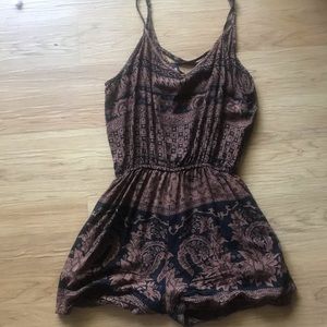 Elephant Print Romper